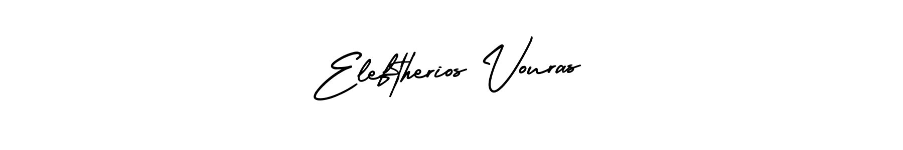 if you are searching for the best signature style for your name Eleftherios Vouras. so please give up your signature search. here we have designed multiple signature styles  using AmerikaSignatureDemo-Regular. Eleftherios Vouras signature style 3 images and pictures png