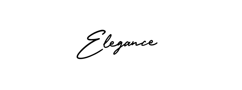 How to make Elegance name signature. Use AmerikaSignatureDemo-Regular style for creating short signs online. This is the latest handwritten sign. Elegance signature style 3 images and pictures png