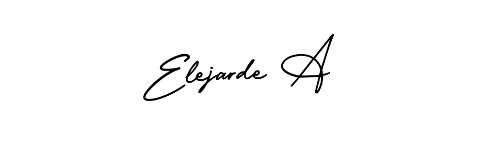 Create a beautiful signature design for name Elejarde A. With this signature (AmerikaSignatureDemo-Regular) fonts, you can make a handwritten signature for free. Elejarde A signature style 3 images and pictures png