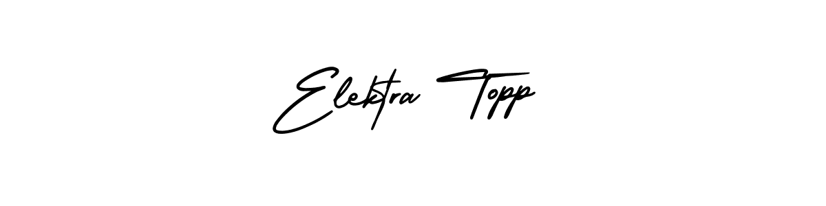 Make a beautiful signature design for name Elektra Topp. With this signature (AmerikaSignatureDemo-Regular) style, you can create a handwritten signature for free. Elektra Topp signature style 3 images and pictures png