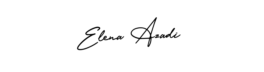 Create a beautiful signature design for name Elena Azadi. With this signature (AmerikaSignatureDemo-Regular) fonts, you can make a handwritten signature for free. Elena Azadi signature style 3 images and pictures png