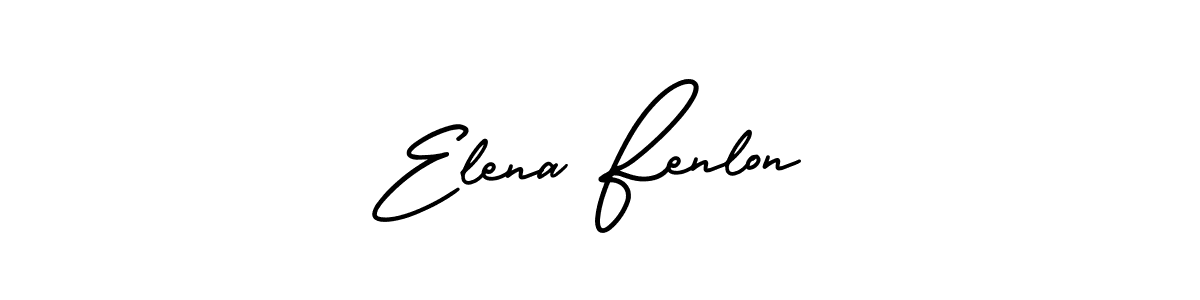 You should practise on your own different ways (AmerikaSignatureDemo-Regular) to write your name (Elena Fenlon) in signature. don't let someone else do it for you. Elena Fenlon signature style 3 images and pictures png