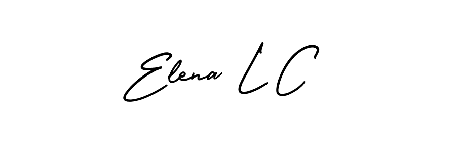 Also You can easily find your signature by using the search form. We will create Elena L C name handwritten signature images for you free of cost using AmerikaSignatureDemo-Regular sign style. Elena L C signature style 3 images and pictures png