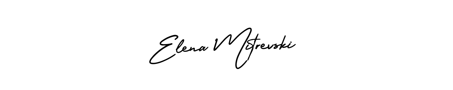 Design your own signature with our free online signature maker. With this signature software, you can create a handwritten (AmerikaSignatureDemo-Regular) signature for name Elena Mitrevski. Elena Mitrevski signature style 3 images and pictures png