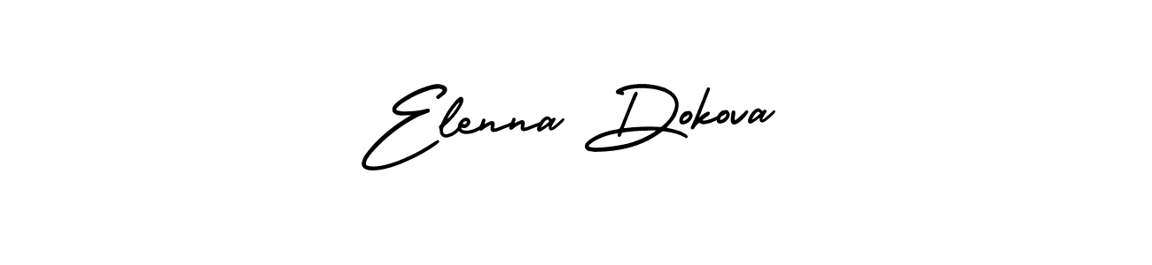 Design your own signature with our free online signature maker. With this signature software, you can create a handwritten (AmerikaSignatureDemo-Regular) signature for name Elenna Dokova. Elenna Dokova signature style 3 images and pictures png