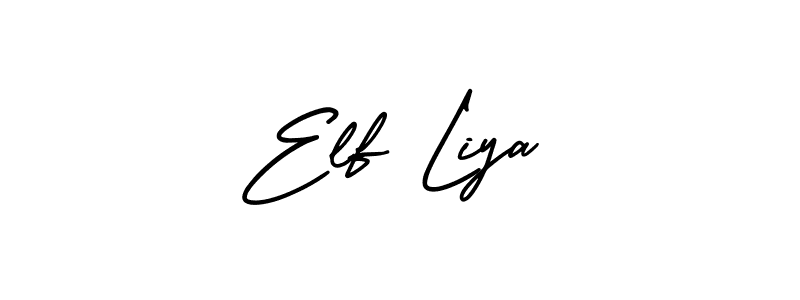 Similarly AmerikaSignatureDemo-Regular is the best handwritten signature design. Signature creator online .You can use it as an online autograph creator for name Elf Liya. Elf Liya signature style 3 images and pictures png