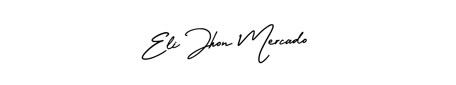 How to make Eli Jhon Mercado signature? AmerikaSignatureDemo-Regular is a professional autograph style. Create handwritten signature for Eli Jhon Mercado name. Eli Jhon Mercado signature style 3 images and pictures png