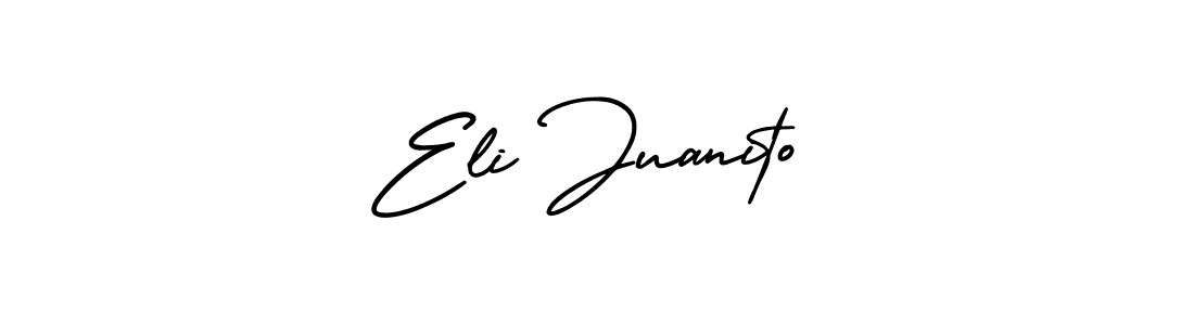 Make a short Eli Juanito signature style. Manage your documents anywhere anytime using AmerikaSignatureDemo-Regular. Create and add eSignatures, submit forms, share and send files easily. Eli Juanito signature style 3 images and pictures png