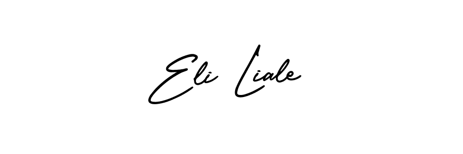 if you are searching for the best signature style for your name Eli Liale. so please give up your signature search. here we have designed multiple signature styles  using AmerikaSignatureDemo-Regular. Eli Liale signature style 3 images and pictures png