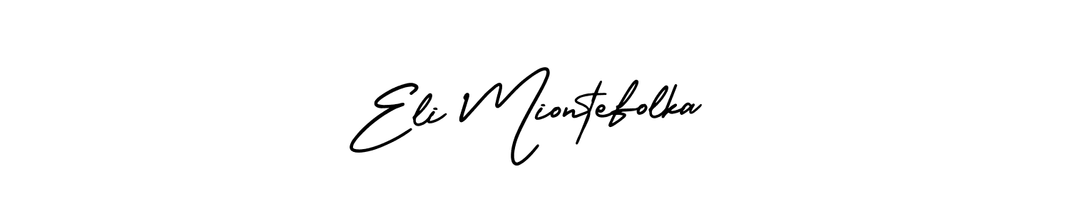 How to Draw Eli Miontefolka signature style? AmerikaSignatureDemo-Regular is a latest design signature styles for name Eli Miontefolka. Eli Miontefolka signature style 3 images and pictures png