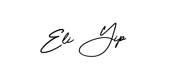 Also we have Eli Yip name is the best signature style. Create professional handwritten signature collection using AmerikaSignatureDemo-Regular autograph style. Eli Yip signature style 3 images and pictures png