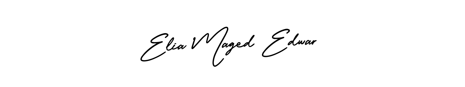 How to make Elia Maged Edwar name signature. Use AmerikaSignatureDemo-Regular style for creating short signs online. This is the latest handwritten sign. Elia Maged Edwar signature style 3 images and pictures png