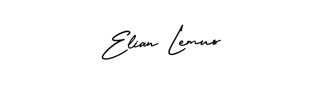 Create a beautiful signature design for name Elian Lemus. With this signature (AmerikaSignatureDemo-Regular) fonts, you can make a handwritten signature for free. Elian Lemus signature style 3 images and pictures png
