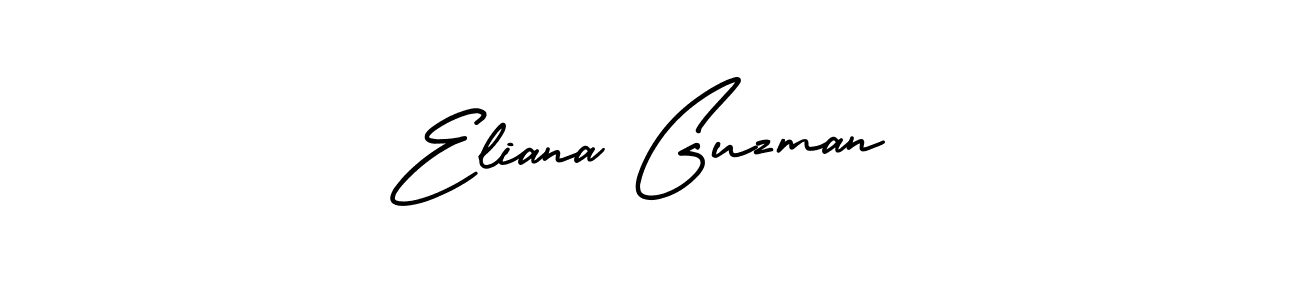 Eliana Guzman stylish signature style. Best Handwritten Sign (AmerikaSignatureDemo-Regular) for my name. Handwritten Signature Collection Ideas for my name Eliana Guzman. Eliana Guzman signature style 3 images and pictures png