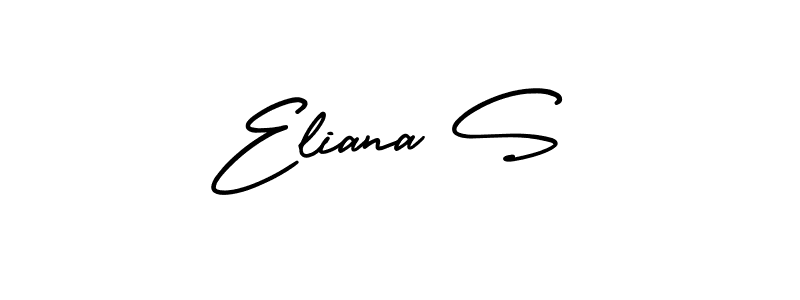 It looks lik you need a new signature style for name Eliana S. Design unique handwritten (AmerikaSignatureDemo-Regular) signature with our free signature maker in just a few clicks. Eliana S signature style 3 images and pictures png