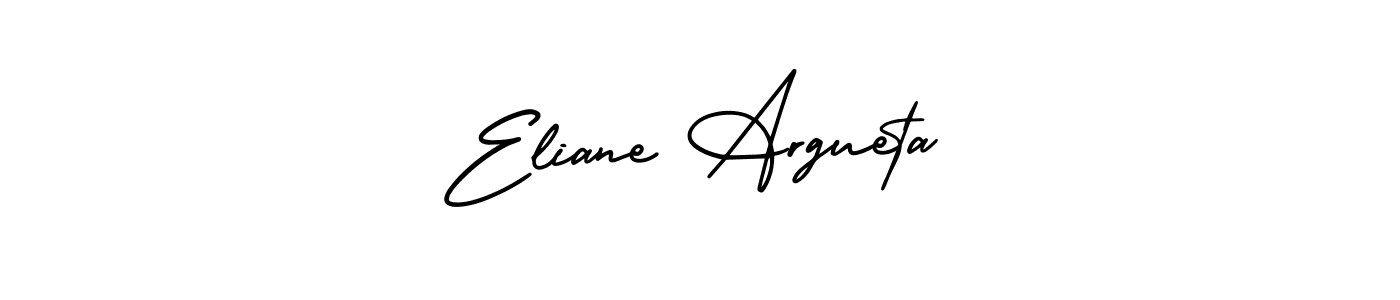 The best way (AmerikaSignatureDemo-Regular) to make a short signature is to pick only two or three words in your name. The name Eliane Argueta include a total of six letters. For converting this name. Eliane Argueta signature style 3 images and pictures png