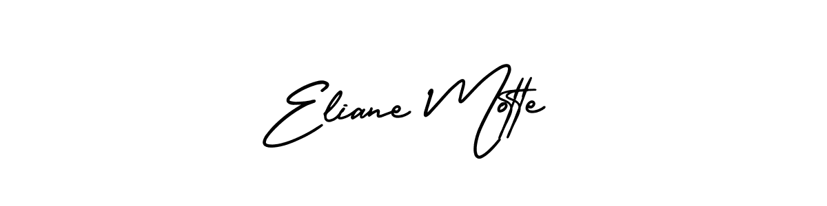 AmerikaSignatureDemo-Regular is a professional signature style that is perfect for those who want to add a touch of class to their signature. It is also a great choice for those who want to make their signature more unique. Get Eliane Motte name to fancy signature for free. Eliane Motte signature style 3 images and pictures png