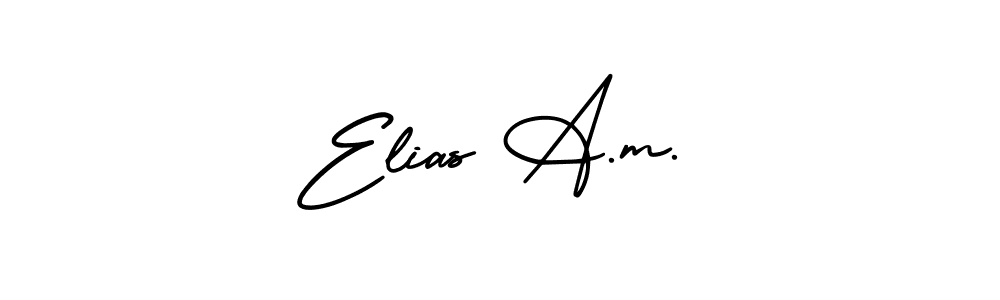 Check out images of Autograph of Elias A.m. name. Actor Elias A.m. Signature Style. AmerikaSignatureDemo-Regular is a professional sign style online. Elias A.m. signature style 3 images and pictures png