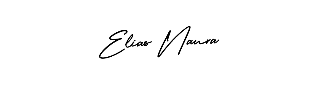 How to make Elias Naura name signature. Use AmerikaSignatureDemo-Regular style for creating short signs online. This is the latest handwritten sign. Elias Naura signature style 3 images and pictures png