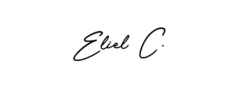 Once you've used our free online signature maker to create your best signature AmerikaSignatureDemo-Regular style, it's time to enjoy all of the benefits that Eliel C. name signing documents. Eliel C. signature style 3 images and pictures png