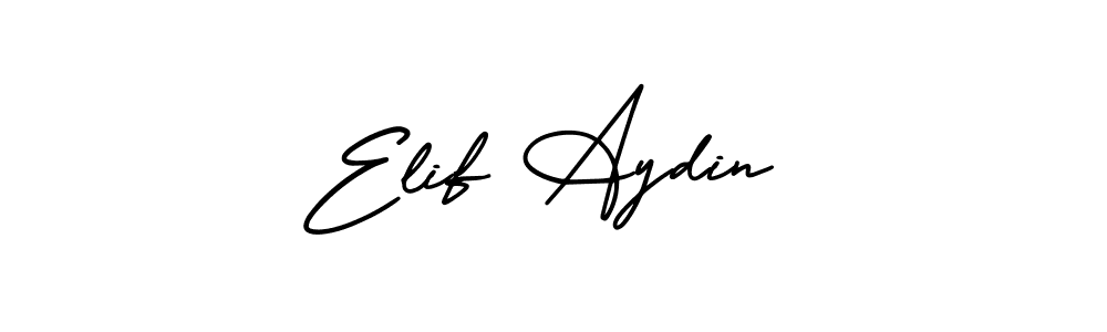 How to make Elif Aydin name signature. Use AmerikaSignatureDemo-Regular style for creating short signs online. This is the latest handwritten sign. Elif Aydin signature style 3 images and pictures png