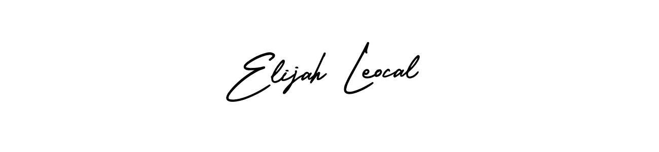 Make a beautiful signature design for name Elijah Leocal. With this signature (AmerikaSignatureDemo-Regular) style, you can create a handwritten signature for free. Elijah Leocal signature style 3 images and pictures png