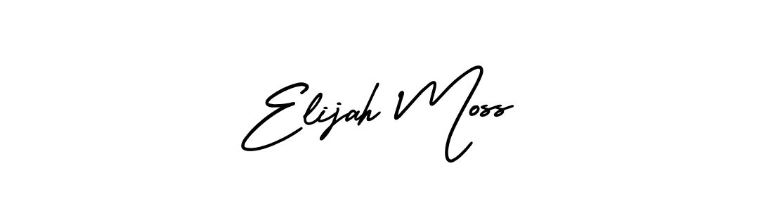 Make a beautiful signature design for name Elijah Moss. With this signature (AmerikaSignatureDemo-Regular) style, you can create a handwritten signature for free. Elijah Moss signature style 3 images and pictures png