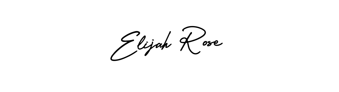 Design your own signature with our free online signature maker. With this signature software, you can create a handwritten (AmerikaSignatureDemo-Regular) signature for name Elijah Rose. Elijah Rose signature style 3 images and pictures png