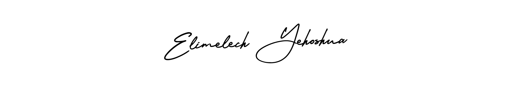 Design your own signature with our free online signature maker. With this signature software, you can create a handwritten (AmerikaSignatureDemo-Regular) signature for name Elimelech Yehoshua. Elimelech Yehoshua signature style 3 images and pictures png