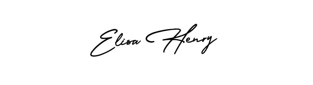 How to make Elisa Henry name signature. Use AmerikaSignatureDemo-Regular style for creating short signs online. This is the latest handwritten sign. Elisa Henry signature style 3 images and pictures png