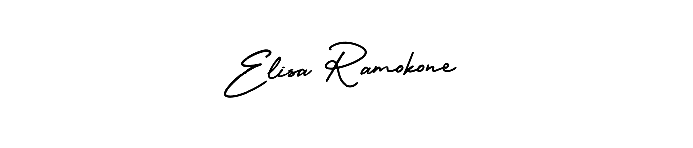 Best and Professional Signature Style for Elisa Ramokone. AmerikaSignatureDemo-Regular Best Signature Style Collection. Elisa Ramokone signature style 3 images and pictures png