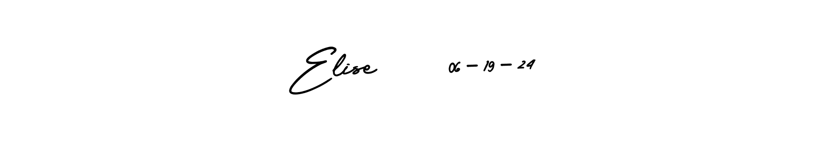 Create a beautiful signature design for name Elise    06-19-24. With this signature (AmerikaSignatureDemo-Regular) fonts, you can make a handwritten signature for free. Elise    06-19-24 signature style 3 images and pictures png