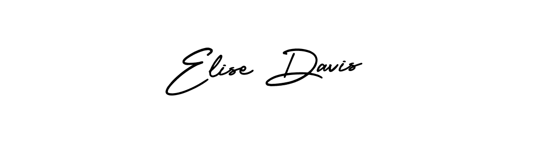 Elise Davis stylish signature style. Best Handwritten Sign (AmerikaSignatureDemo-Regular) for my name. Handwritten Signature Collection Ideas for my name Elise Davis. Elise Davis signature style 3 images and pictures png