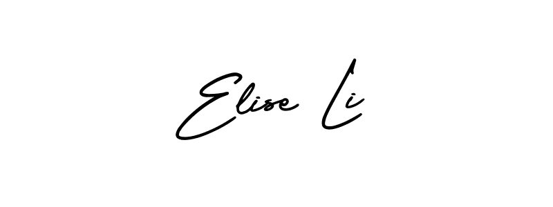 Similarly AmerikaSignatureDemo-Regular is the best handwritten signature design. Signature creator online .You can use it as an online autograph creator for name Elise Li. Elise Li signature style 3 images and pictures png