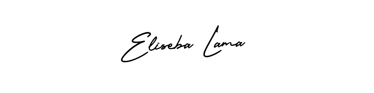 Create a beautiful signature design for name Eliseba Lama. With this signature (AmerikaSignatureDemo-Regular) fonts, you can make a handwritten signature for free. Eliseba Lama signature style 3 images and pictures png