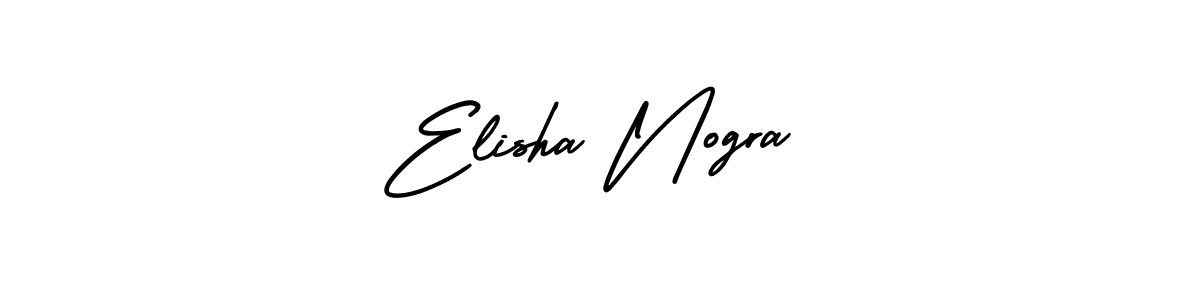 Make a beautiful signature design for name Elisha Nogra. With this signature (AmerikaSignatureDemo-Regular) style, you can create a handwritten signature for free. Elisha Nogra signature style 3 images and pictures png