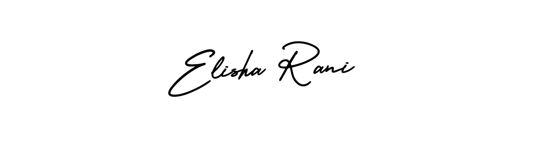Design your own signature with our free online signature maker. With this signature software, you can create a handwritten (AmerikaSignatureDemo-Regular) signature for name Elisha Rani. Elisha Rani signature style 3 images and pictures png