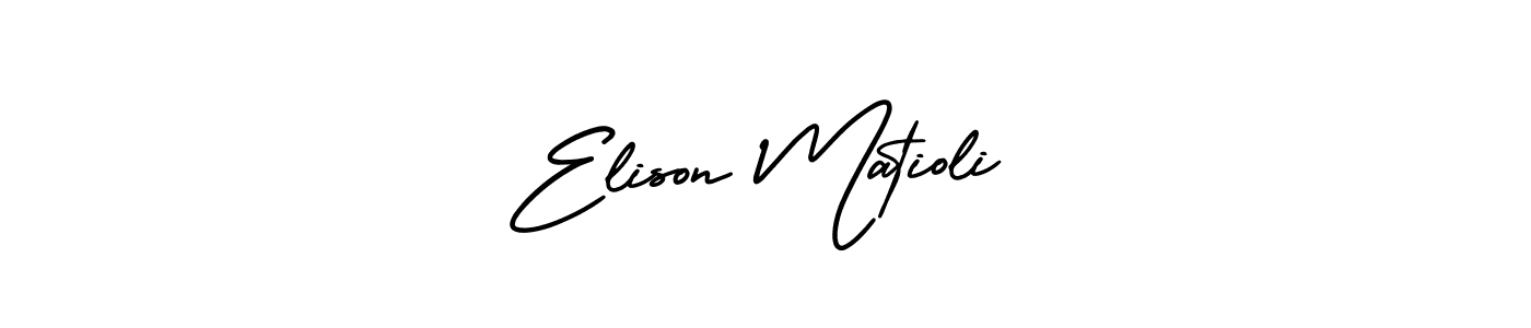 Make a beautiful signature design for name Elison Matioli. Use this online signature maker to create a handwritten signature for free. Elison Matioli signature style 3 images and pictures png
