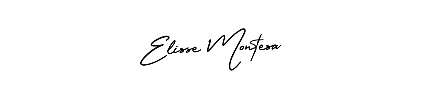 Make a short Elisse Montesa signature style. Manage your documents anywhere anytime using AmerikaSignatureDemo-Regular. Create and add eSignatures, submit forms, share and send files easily. Elisse Montesa signature style 3 images and pictures png