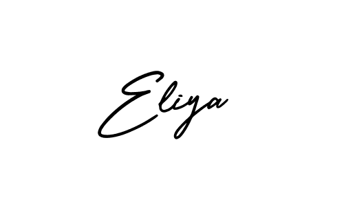 Eliya stylish signature style. Best Handwritten Sign (AmerikaSignatureDemo-Regular) for my name. Handwritten Signature Collection Ideas for my name Eliya. Eliya signature style 3 images and pictures png