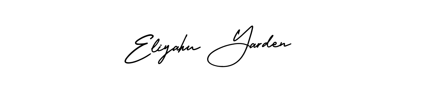 Create a beautiful signature design for name Eliyahu Yarden. With this signature (AmerikaSignatureDemo-Regular) fonts, you can make a handwritten signature for free. Eliyahu Yarden signature style 3 images and pictures png