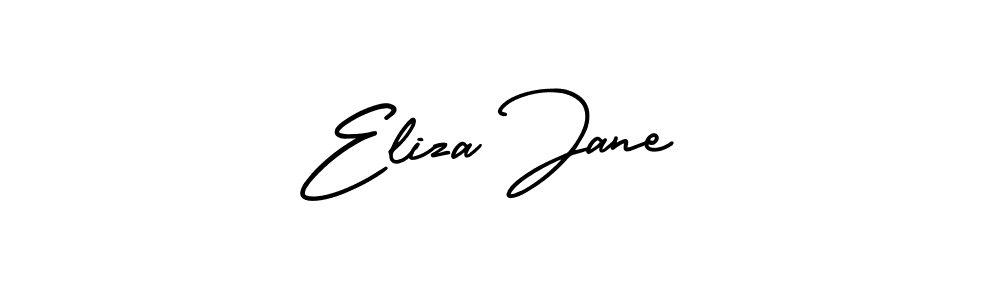 Eliza Jane stylish signature style. Best Handwritten Sign (AmerikaSignatureDemo-Regular) for my name. Handwritten Signature Collection Ideas for my name Eliza Jane. Eliza Jane signature style 3 images and pictures png