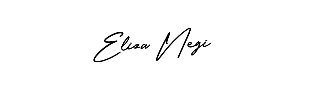 Eliza Negi stylish signature style. Best Handwritten Sign (AmerikaSignatureDemo-Regular) for my name. Handwritten Signature Collection Ideas for my name Eliza Negi. Eliza Negi signature style 3 images and pictures png