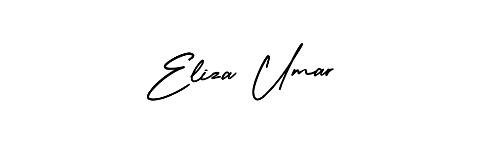 This is the best signature style for the Eliza Umar name. Also you like these signature font (AmerikaSignatureDemo-Regular). Mix name signature. Eliza Umar signature style 3 images and pictures png