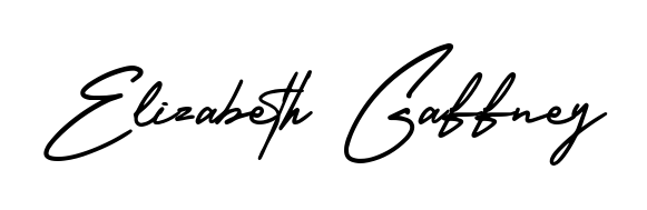 Transform the name Elizabeth Gaffney into a signature masterpiece using AmerikaSignatureDemo-Regular font. Ideal for photographers, artists, and creators looking for watermarks. Elizabeth Gaffney signature style 3 images and pictures png