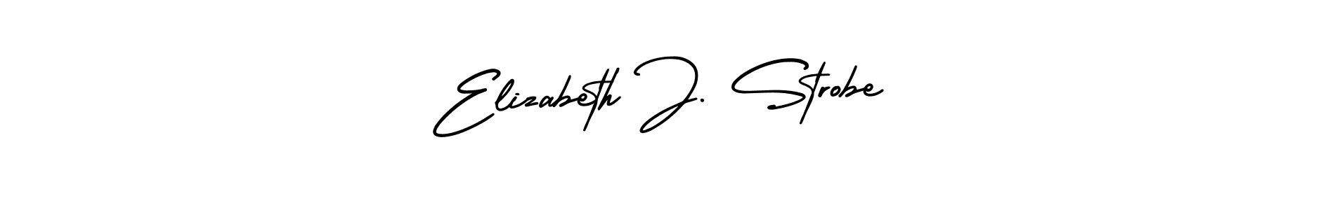 Make a beautiful signature design for name Elizabeth J. Strobe. With this signature (AmerikaSignatureDemo-Regular) style, you can create a handwritten signature for free. Elizabeth J. Strobe signature style 3 images and pictures png