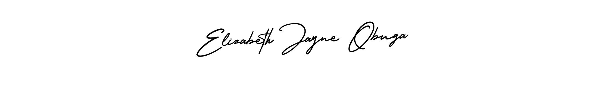 It looks lik you need a new signature style for name Elizabeth Jayne Obuga. Design unique handwritten (AmerikaSignatureDemo-Regular) signature with our free signature maker in just a few clicks. Elizabeth Jayne Obuga signature style 3 images and pictures png