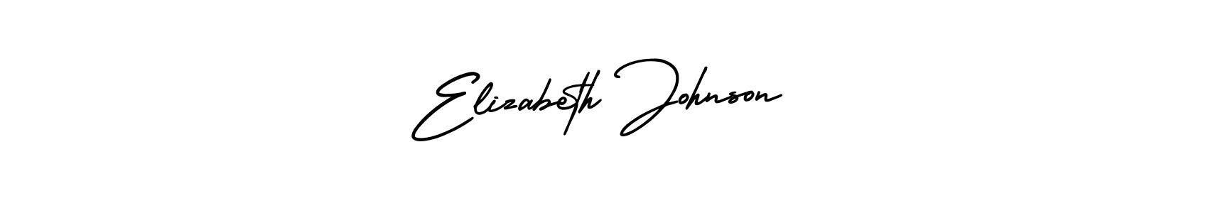 Create a beautiful signature design for name Elizabeth Johnson. With this signature (AmerikaSignatureDemo-Regular) fonts, you can make a handwritten signature for free. Elizabeth Johnson signature style 3 images and pictures png