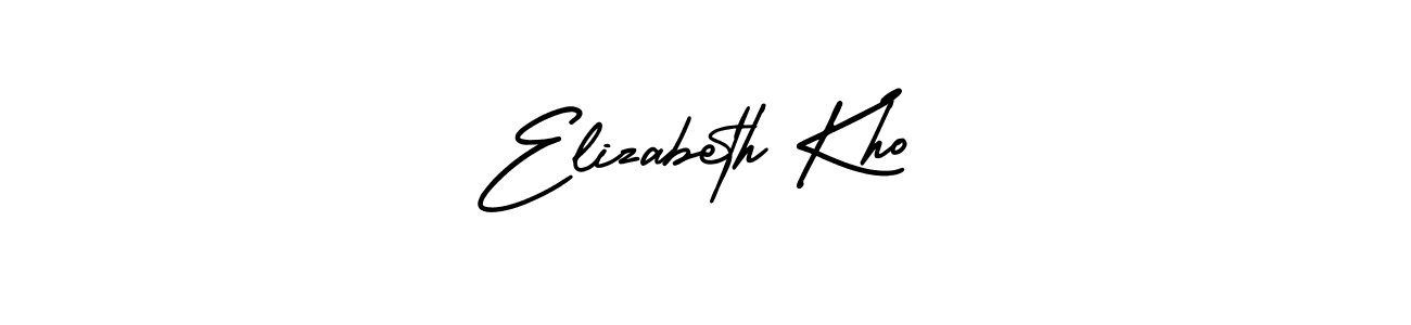 Design your own signature with our free online signature maker. With this signature software, you can create a handwritten (AmerikaSignatureDemo-Regular) signature for name Elizabeth Kho. Elizabeth Kho signature style 3 images and pictures png
