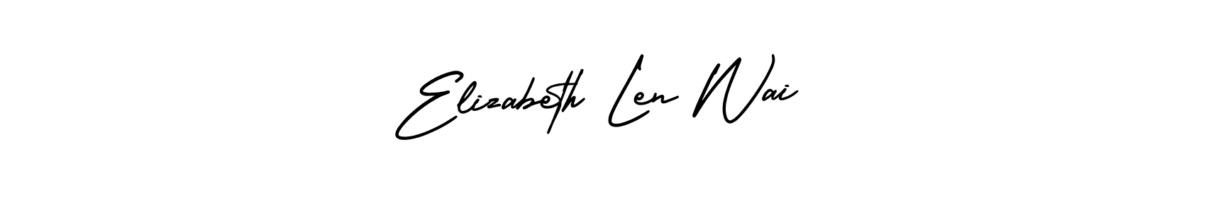 AmerikaSignatureDemo-Regular is a professional signature style that is perfect for those who want to add a touch of class to their signature. It is also a great choice for those who want to make their signature more unique. Get Elizabeth Len Wai name to fancy signature for free. Elizabeth Len Wai signature style 3 images and pictures png